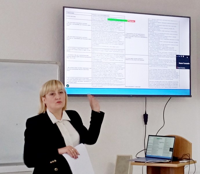 Голова комісії з якості факультету  Галина Синоруб